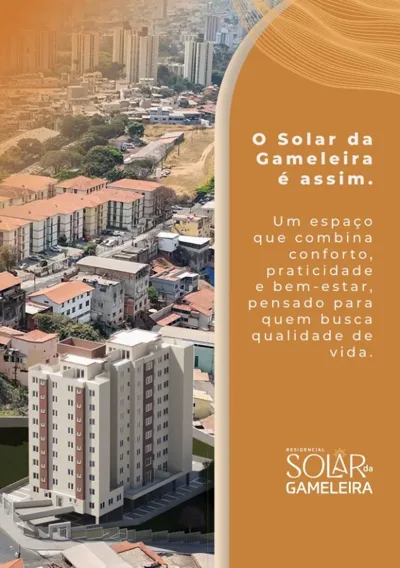Apartamento para Venda, Belo Horizonte / MG, bairro Nova Gameleria, 2 dormitórios, 1 banheiro, 1 vaga de garagem, área t