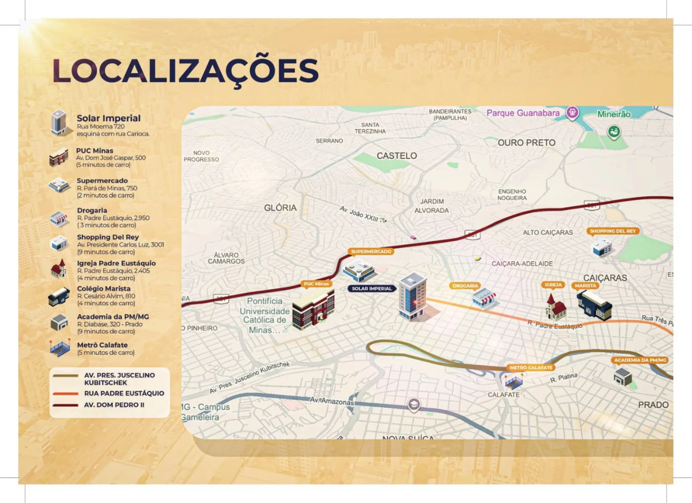 Apartamento para Venda, bairro Padre Eustáquio, 2 dormitórios, sendo 1 suíte, 2 banheiros, 2 v