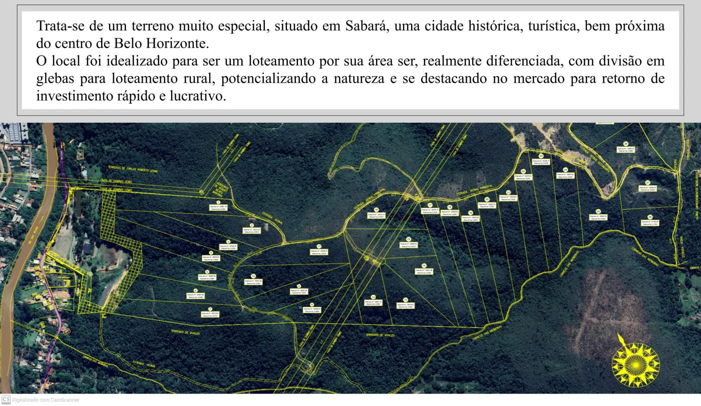 Fazenda para Venda, Sabará / MG, bairro Arraial Velho, terreno 65 Hectares