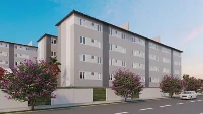 Apartamento para Venda, Contagem / MG, bairro Vivendas do Bosque, 2 dormitórios, 1 banheiro, 1 vaga de garagem, área tot