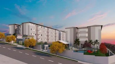 Apartamento para Venda, Contagem / MG, bairro Vivendas do Bosque, 2 dormitórios, 1 banheiro, 1 vaga de garagem, área tot