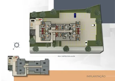 Apartamento com Área Privativa para Venda, Belo Horizonte / MG, bairro Castelo, 2 dormitórios, sendo 1 suíte, 2 banheiro